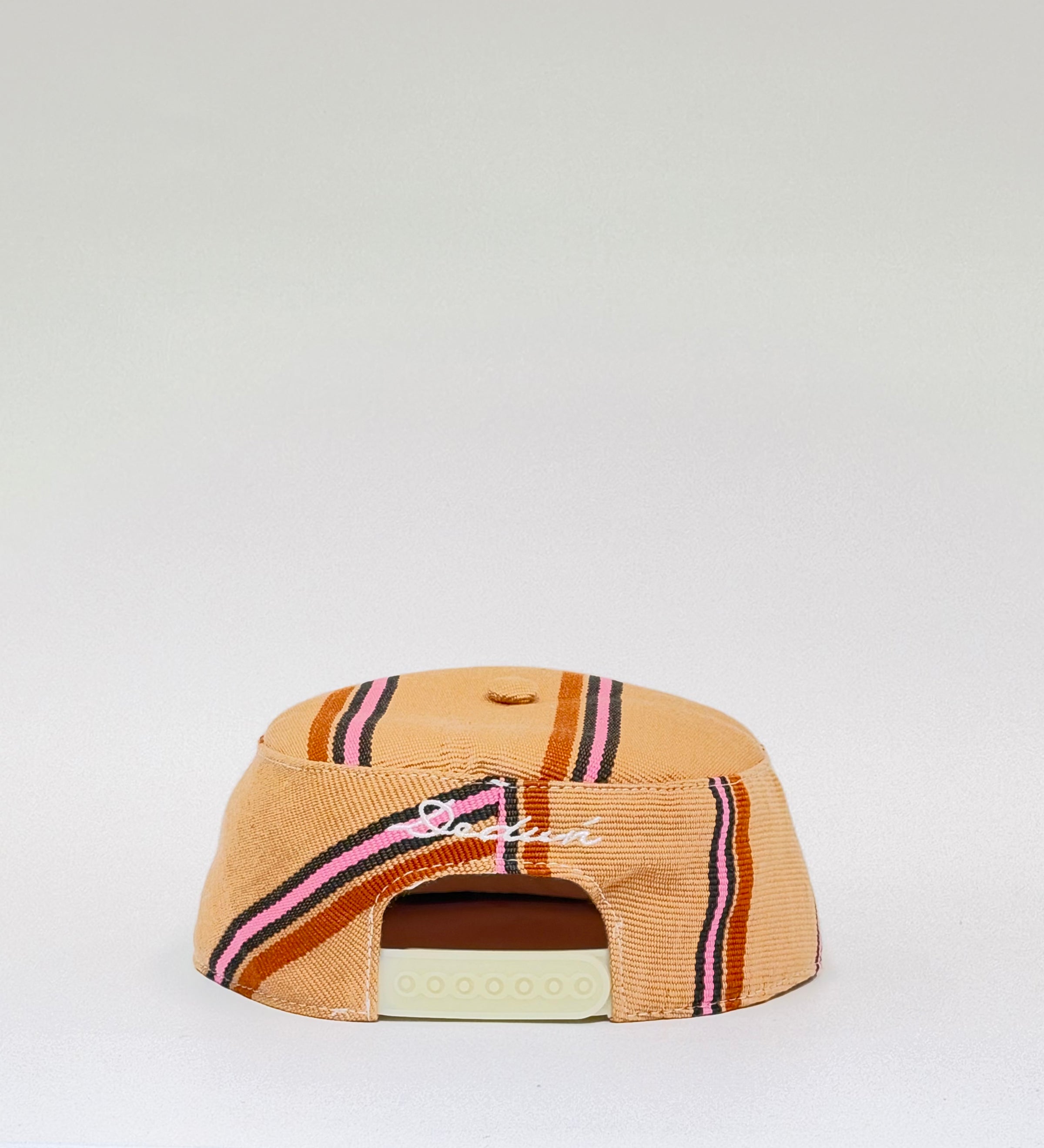 Back Apricot Aṣọ Òkè Pillbox hat