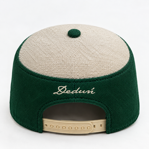 Green Aṣọ Òkè Pillbox hat