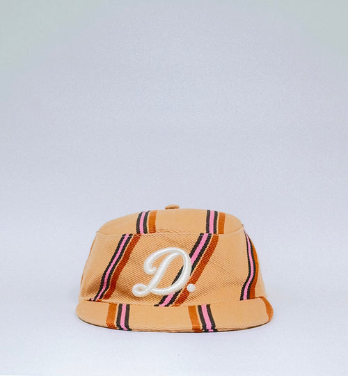 Front Apricot Aṣọ Òkè Pillbox hat
