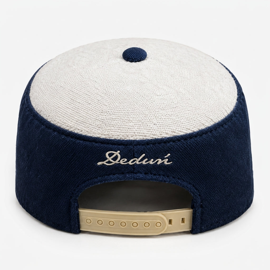Navy Aṣọ Òkè Pillbox hat
