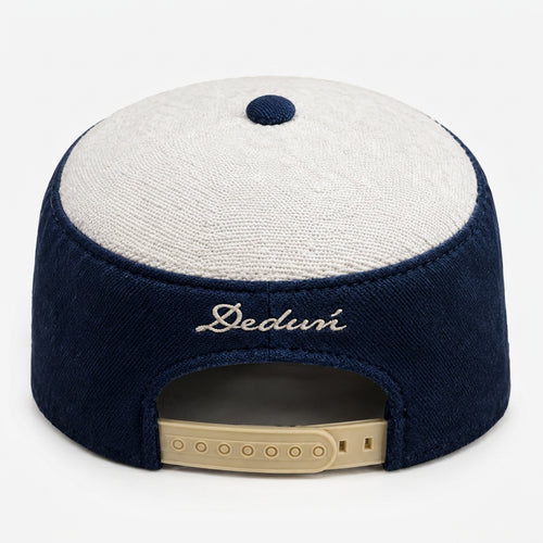 Navy Aṣọ Òkè Pillbox hat