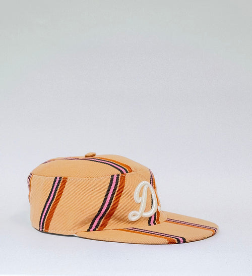 Side Apricot Aṣọ Òkè Pillbox hat